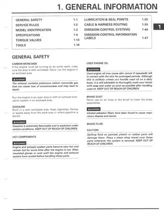 1998-2001 Honda VFR800, VFR800FI, Interceptor service manual Preview image 4