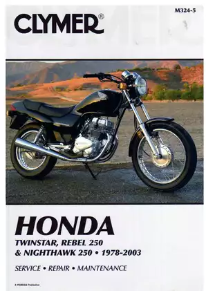1996-2003 Honda Rebel 250, CMX250, CMX250/C repair manual Preview image 1