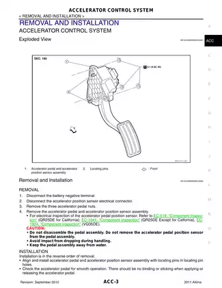 2011 Nissan Altima repair manual Preview image 3