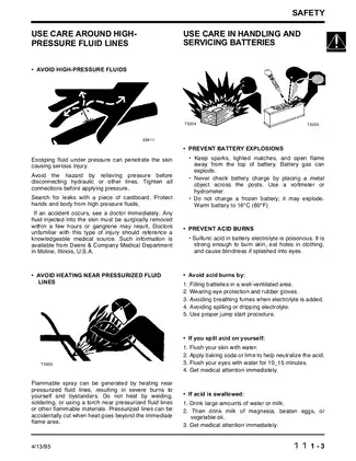 John Deere 8875 skid steer loader technical manual Preview image 4