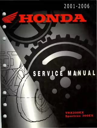 2001-2006 Honda TRX300EX, Sportrax, 300EX ATV service manual Preview image 1