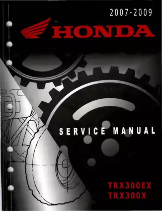 2007-2009 Honda Sportrax TRX300EX, TRX300X service manual Preview image 1
