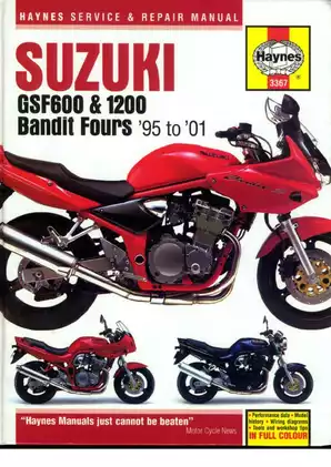 1995-2001 Suzuki Bandit GSF600, GSF1200 repair manual Preview image 1