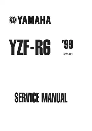 1999-2002 Yamaha YZF-R6 service manual Preview image 1