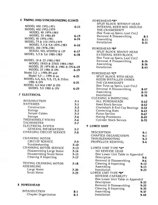 1965-1989 Mercury 2hp-40hp outboard engine manual Preview image 3