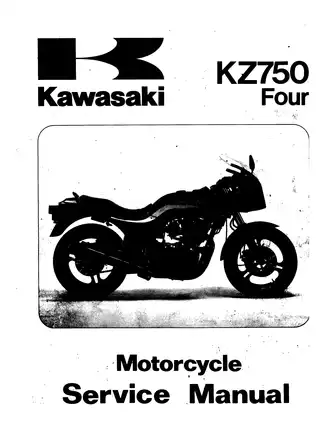 Service manual (PDF) for 1980-88 Kawasaki KZ750 Four  Preview image 1