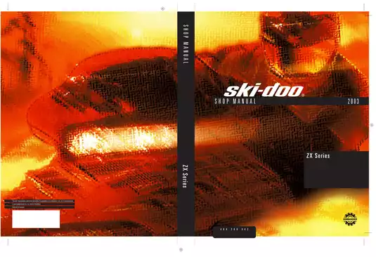 2003 BRP ZX, MX Z, Legend, Summit Ski-Doo shop manual Preview image 1