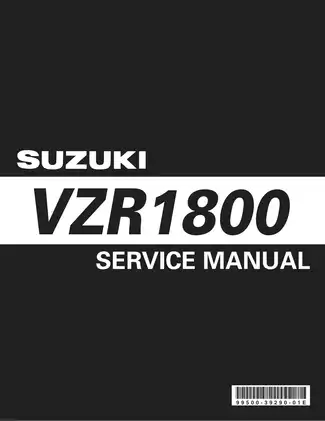 2006-2009 Suzuki VZR1800, M109 Boulevard service manual Preview image 1