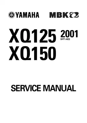 2000-2002 Yamaha Maxster XQ125, XQ150 repair manual Preview image 1