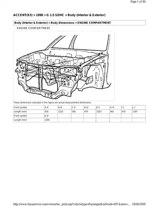 1998-2001 Hyundai Accent repair manual Preview image 1