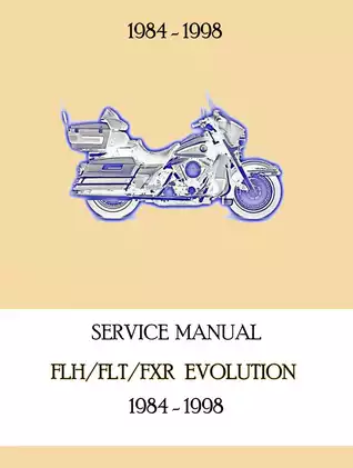 1984-1998 Harley-Davidson Touring, FLH, FLT, FXR, Evolution service manual Preview image 1