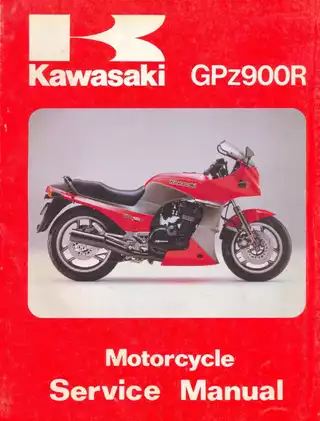 1984-1985 Kawasaki GPz900R, ZX900, A1, A 2 service manual Preview image 1