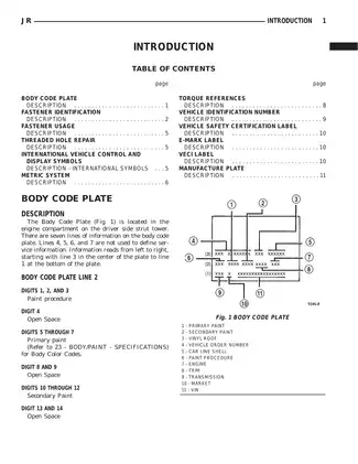 2001-2006 Chrysler Sebring repair manual Preview image 2