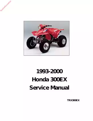 1993-2000 Honda TRX300EX service manual Preview image 1