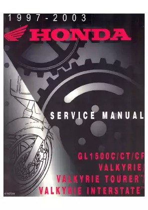 1997-2003 Honda GL1500C, GL1500CT, GL1500CF service manual Preview image 1