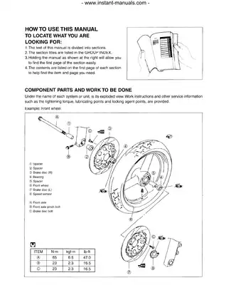 1999-2002 Suzuki SV 650 repair and service manual Preview image 1