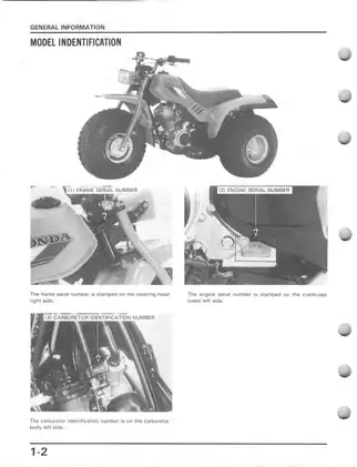 1986-1987 Honda ATC125M 3-wheeler service manual Preview image 5