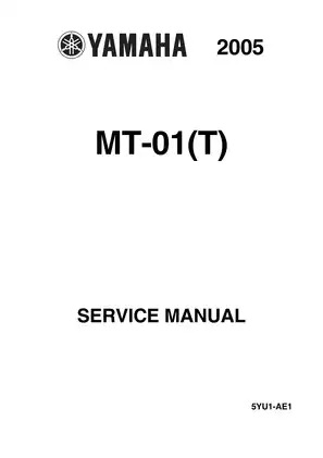 2005-2009 Yamaha MT-01 service manual Preview image 1