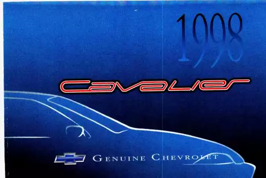 1998 Chevrolet Cavalier owners manual Preview image 1