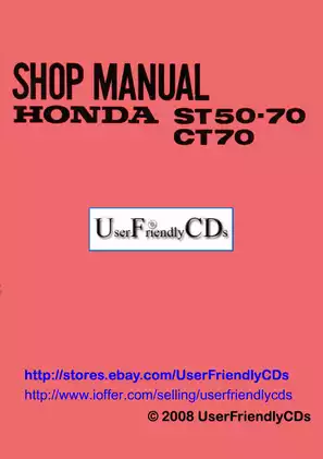 Honda ST50, ST70, CT70 shop manual Preview image 1