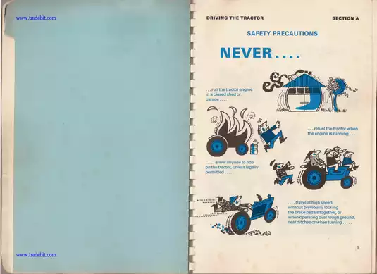Ford 2000, 3000, 4000, 5000 utility tractor operator´s handbook Preview image 5