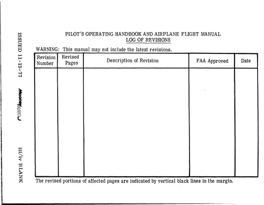 Mooney M20J Pilots Operating Manual POH Flight manual Preview image 4