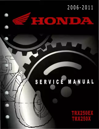 2006-2011 Honda TRX250EX, TRX250X service manual Preview image 1