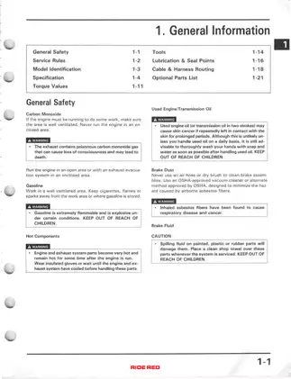 1992-1997 Honda CR125R service manual Preview image 5