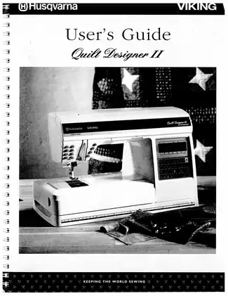 Husqvarna Viking Quilt Designer II Sewing & Embroidery Machine user´s guide Preview image 1