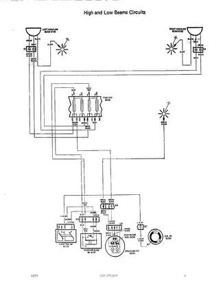 1975-1982 Fiat 124 Spider wiring diagrams Preview image 5