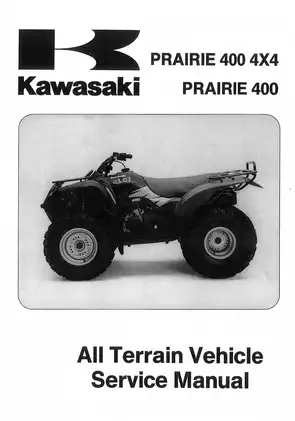 1997-2002 Kawasaki Prairie 400, KVF 400 ATV service manual Preview image 1