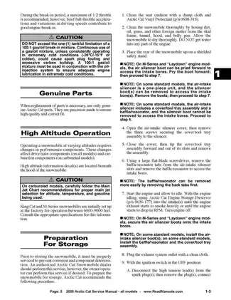 2005 Arctic Cat snowmobile all models service manual Preview image 5