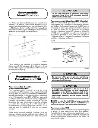 1999-2000 Arctic Cat snowmobile all models repair manual Preview image 2