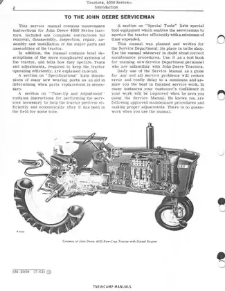 John Deere 4020, 4010, 4000 4000 series tractor repair manual Preview image 5