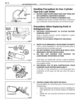 1992-1996 Lexus ES 300 repair manual Preview image 4
