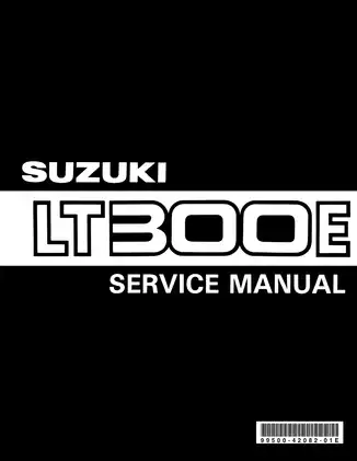 1987-1989 Suzuki Quadrunner 300, LT-F300 service manual Preview image 1