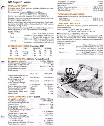 Case 580 Super E Construction King backhoe loader manual Preview image 3