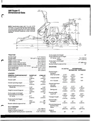 Case 580 Super E Construction King backhoe loader manual Preview image 5