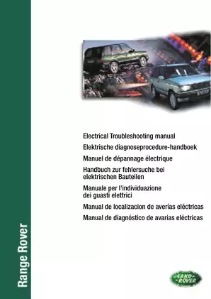 1995-2002 Range Rover P38 Electrical Troubleshooting manual Preview image 1
