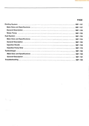 Isuzu 4JA1, 4JB1, 4JB1T, 4JB1TC 4J series diesel engine service manual Preview image 2