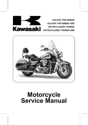 2011-2012 Kawasaki Vulcan 1700 Nomad, VN 1700 Nomad ABS motorcycle service manual Preview image 1