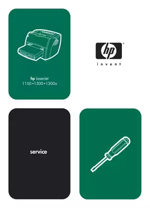 HP Laserjet 1150, 1300, 1300 N laser printer service guide Preview image 1