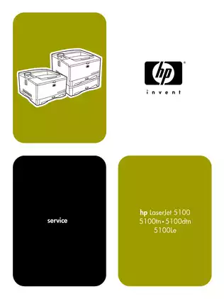 HP Laserjet 5100 laser printer service guide Preview image 1