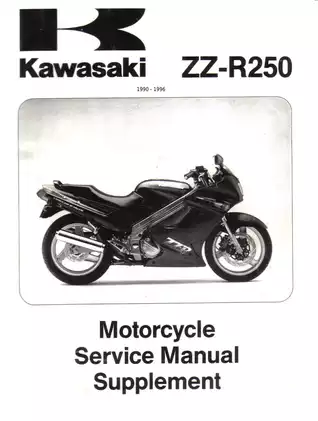 1990-1996 Kawasaki ZZ-R250 service manual Preview image 1