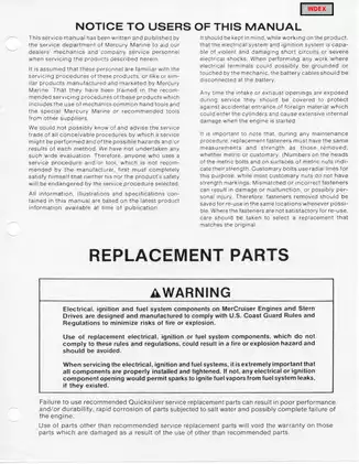 1978-1982 MerCruiser Number 4 Stern Drive Units MCM 120 to 260 service manual Preview image 5