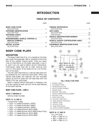 1994-2001 Dodge RAM 1500, 2500, 3500 pickup truck workshop manual Preview image 2