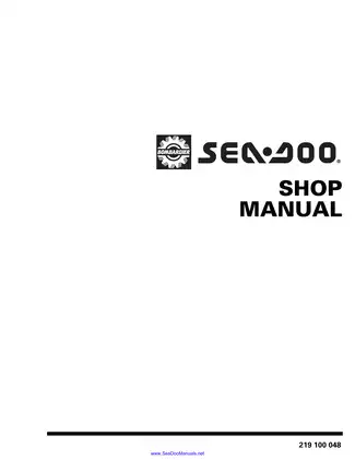 1997 Sea-Doo SP 5879, SPX 5834/5661, GS 5621, GSI 5622, GSX 5624, GTS 5818, GTI 5641, GTX 5642, XP 5662, HX 5882 shop manual Preview image 2