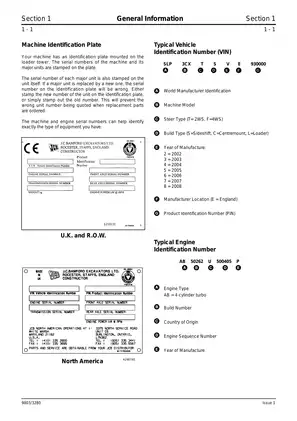JCB 3CX, 4CX, 214e, 214, 215, 217 backhoe loader service manual Preview image 5