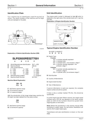 JCB 520-55, 526, 526S, 526-55 Loadall service manual Preview image 5