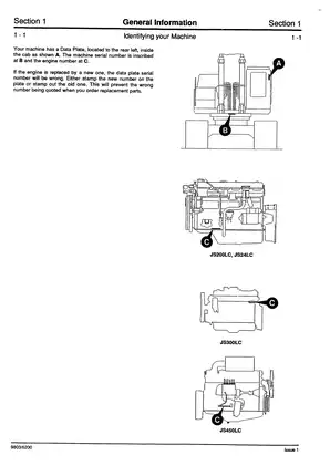 JCB JS200LC, JS240LC, JS300LC, JS450LC tracked excavator service manual Preview image 3